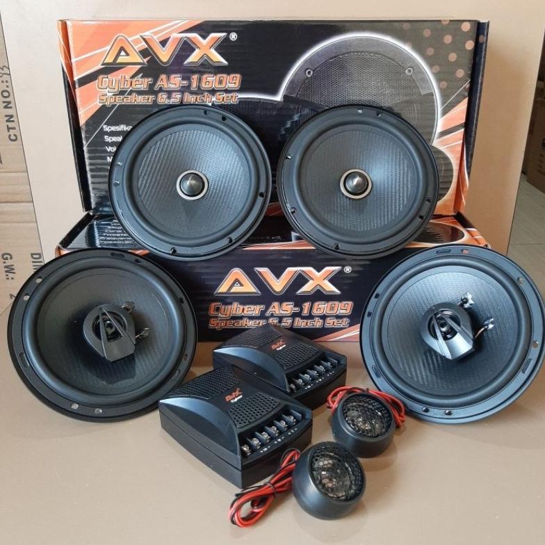 PAKET SPEAKER AUDIO MOBIL SPLIT AVX Cyber AS-1609 + SPEAKER COAXIAL AVX Cyber AC-163