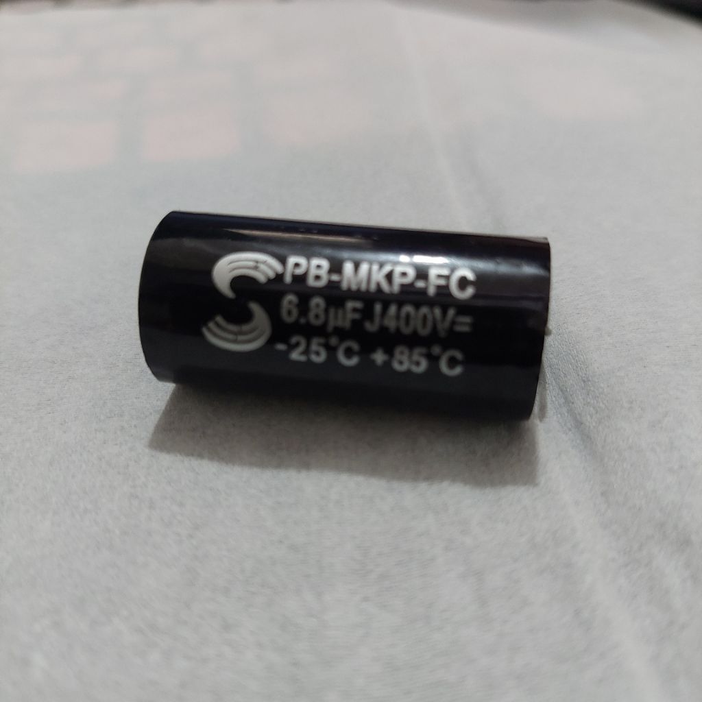 kapasitor 6.8 uf 400 volt MKP capasitor 6.8/400