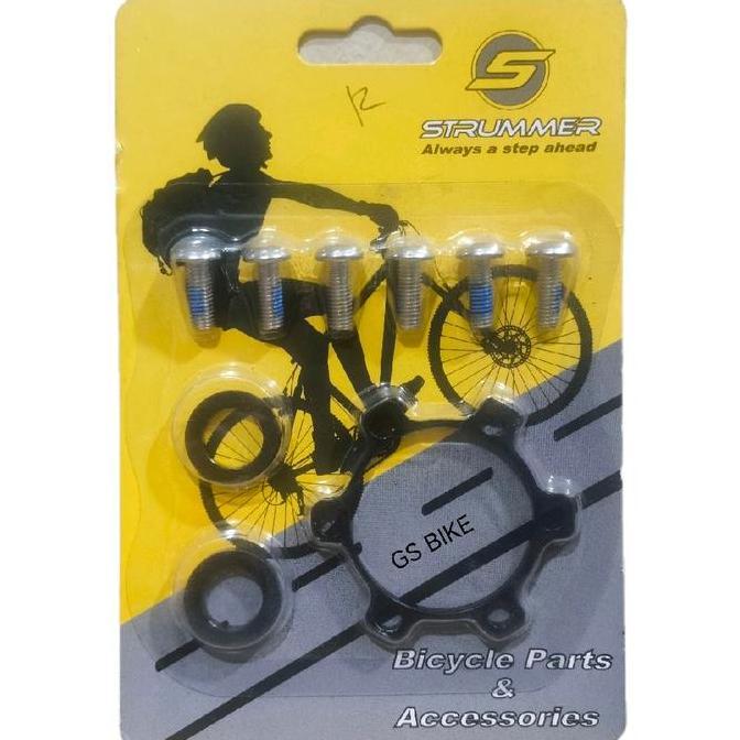 STRUMMER Adapter Adaptor TA Boost Hub Freehub Disc Brake Rotor Piring Cakram Sepeda