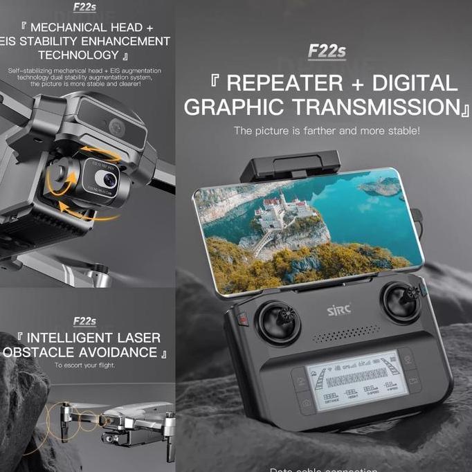 Drone SJRC F22S 4K PRO 3.5KM Drone GPS EIS Camera AntiShake