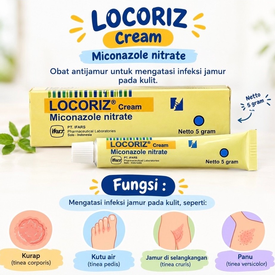Locoriz Cream Salep Miconazole 5 gr