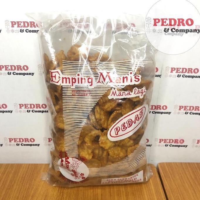 Emping manis cap tari bali PEDAS 500 gram