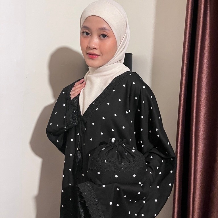 Mukenah abaya turkey Sweet Pebble-Zawsya.id