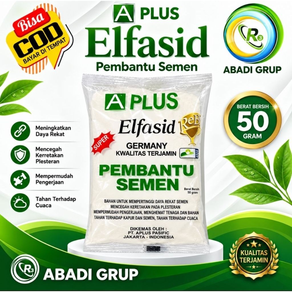 ECER & GROSIR ELFASIT APLUS 50 gram  A PLUS / pembantu semen