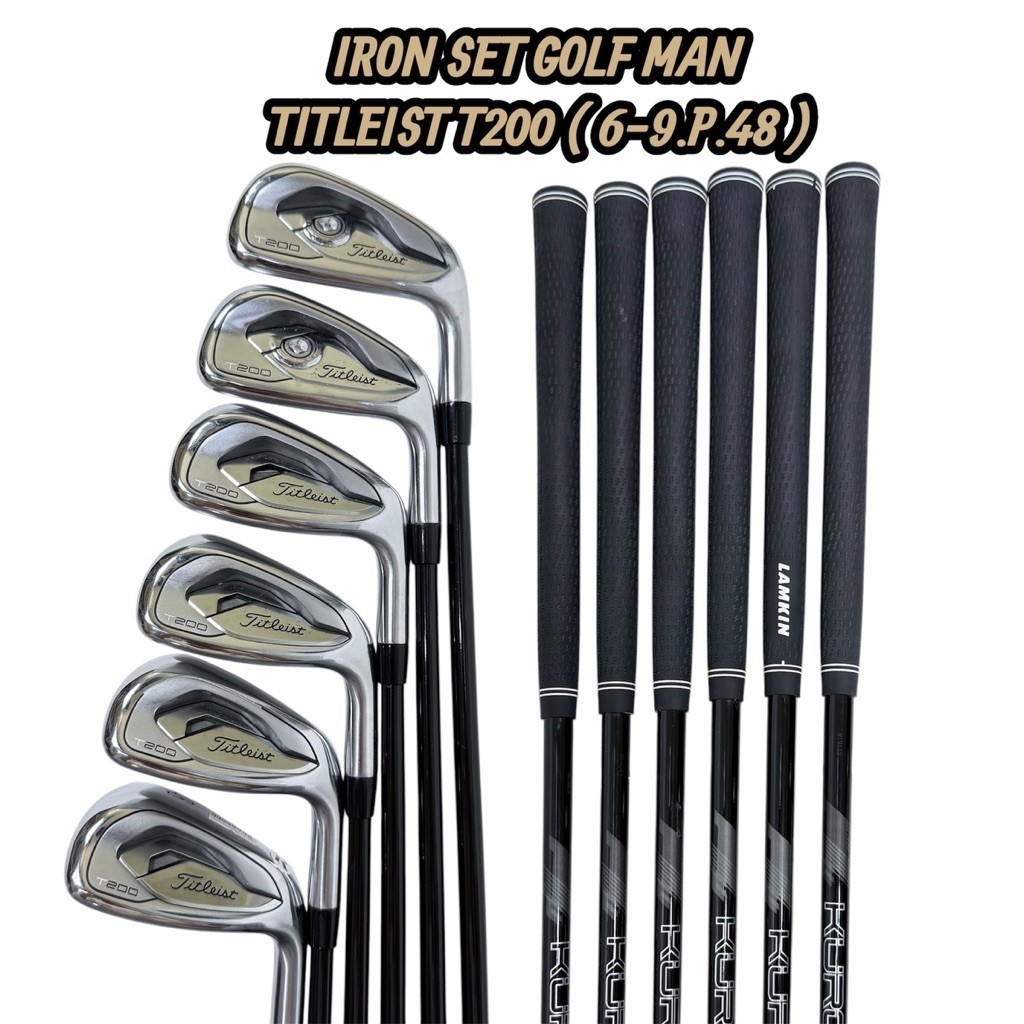 Iron Set Golf Man Titleist T200 Bekas Original 6pcs