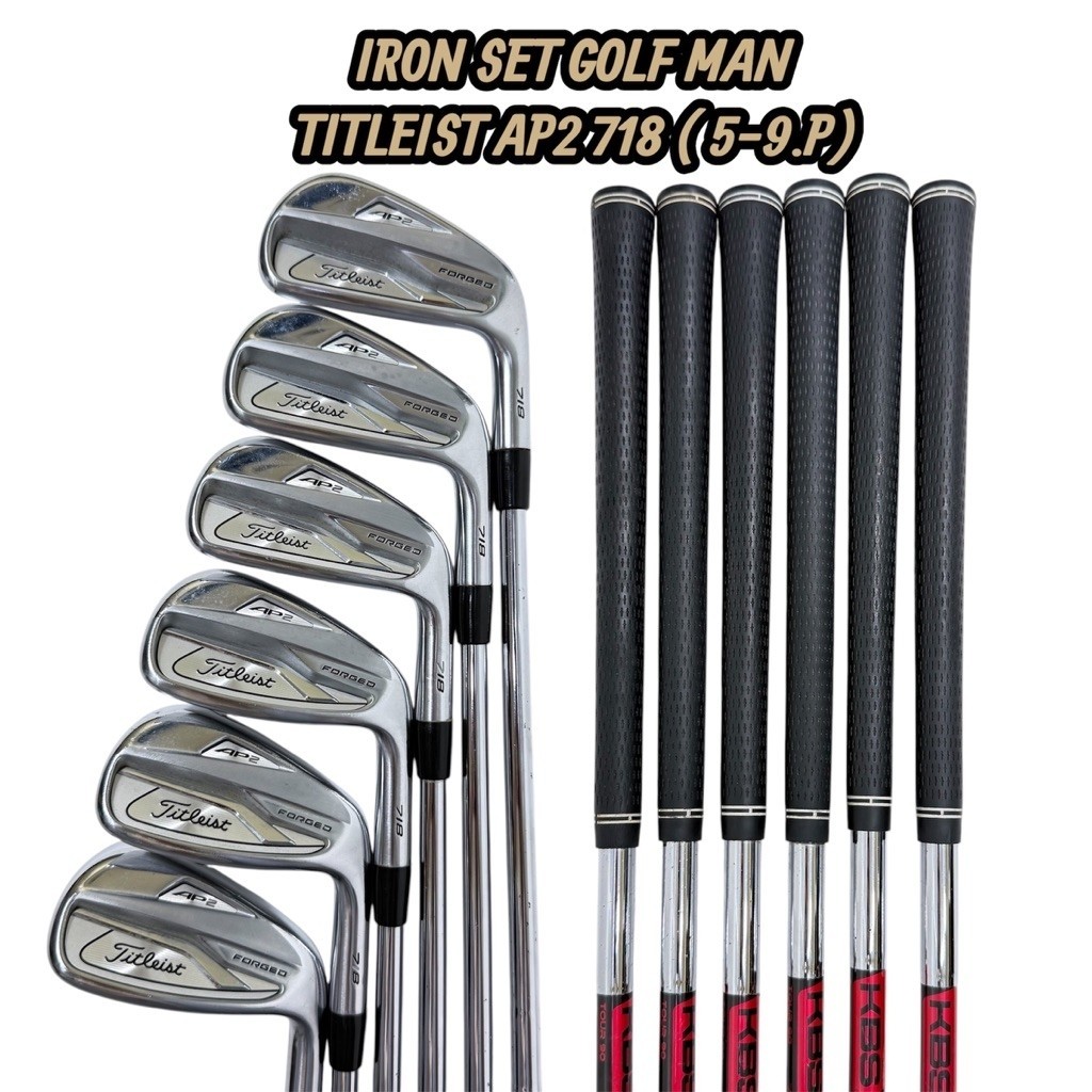 Iron Set Golf Man Titleist AP-2 718 Bekas Original 6pcs