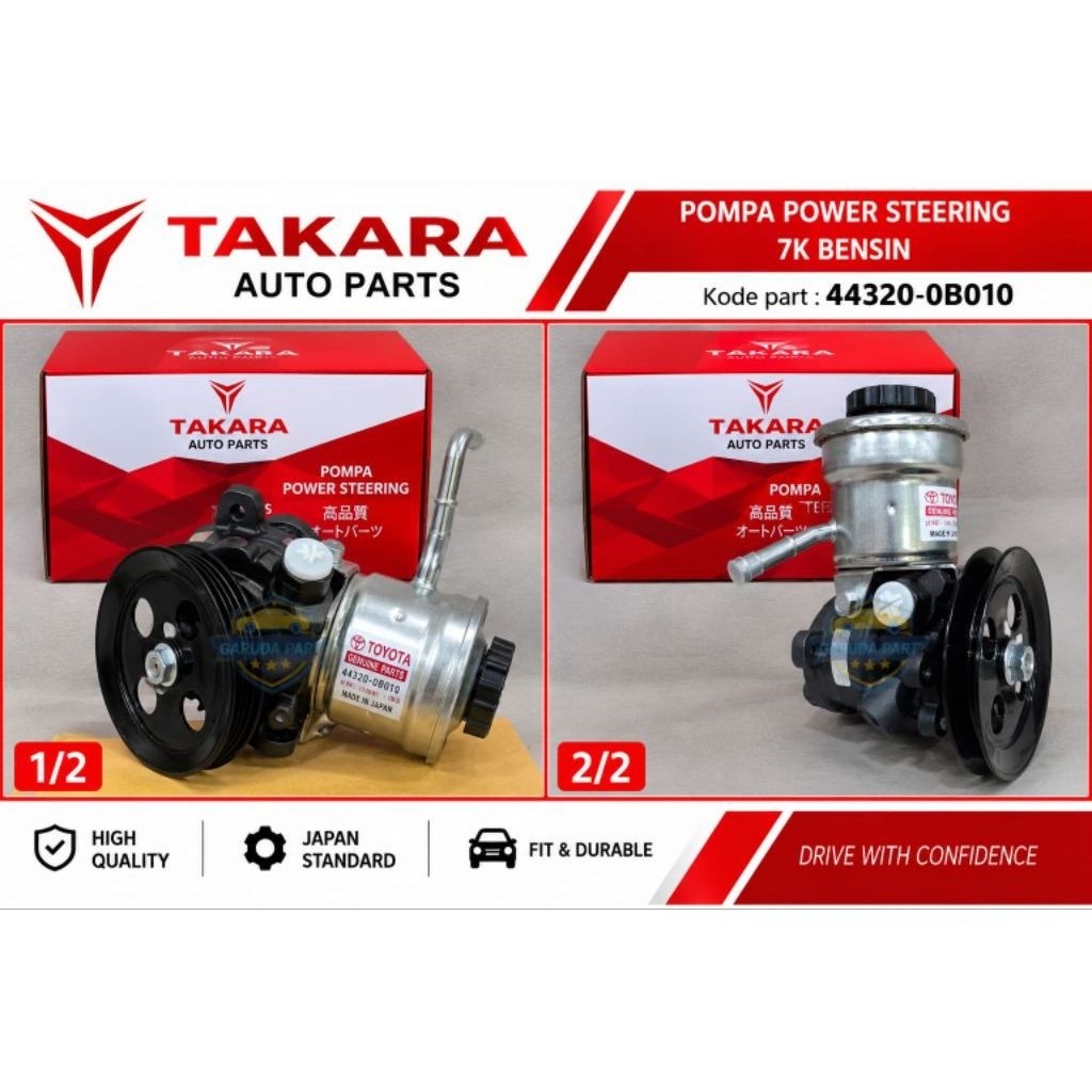 pompa power steering kijang 7k kapsul bensin / kijang 7k