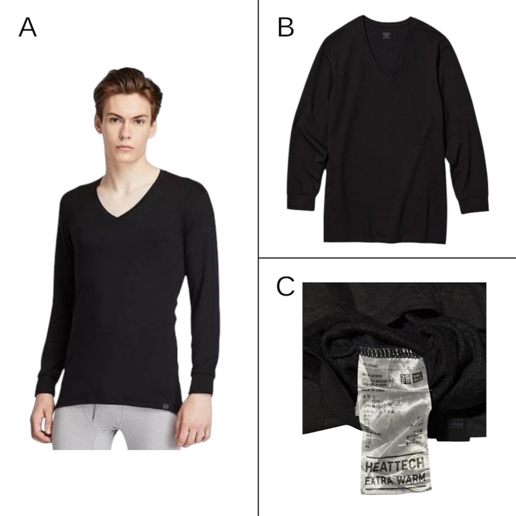 Uniqlo HEATTECH EXTRA WARM V Longsleeve - S