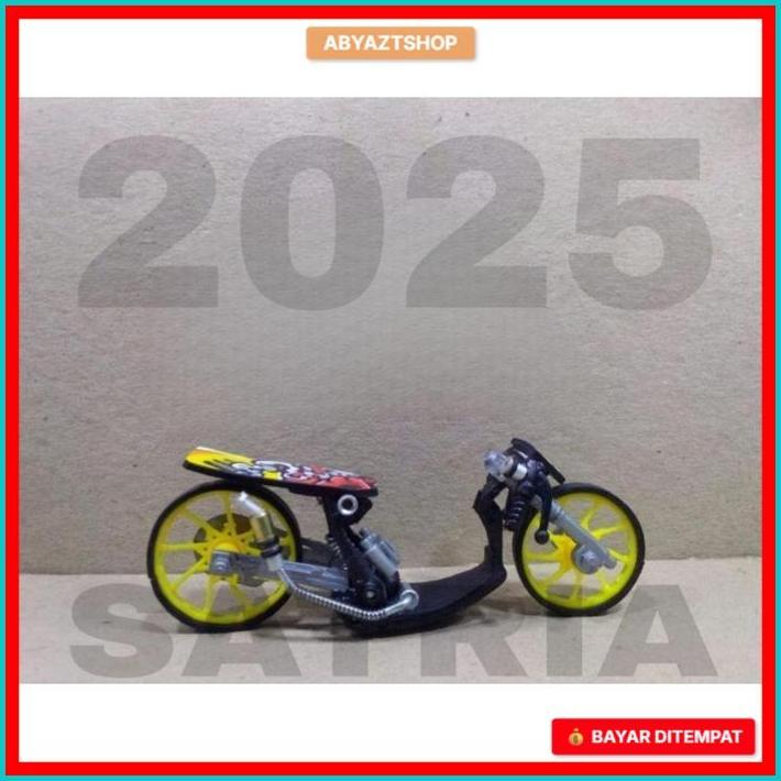 Miniatur motor drag metik skala 1:18 custom handmade