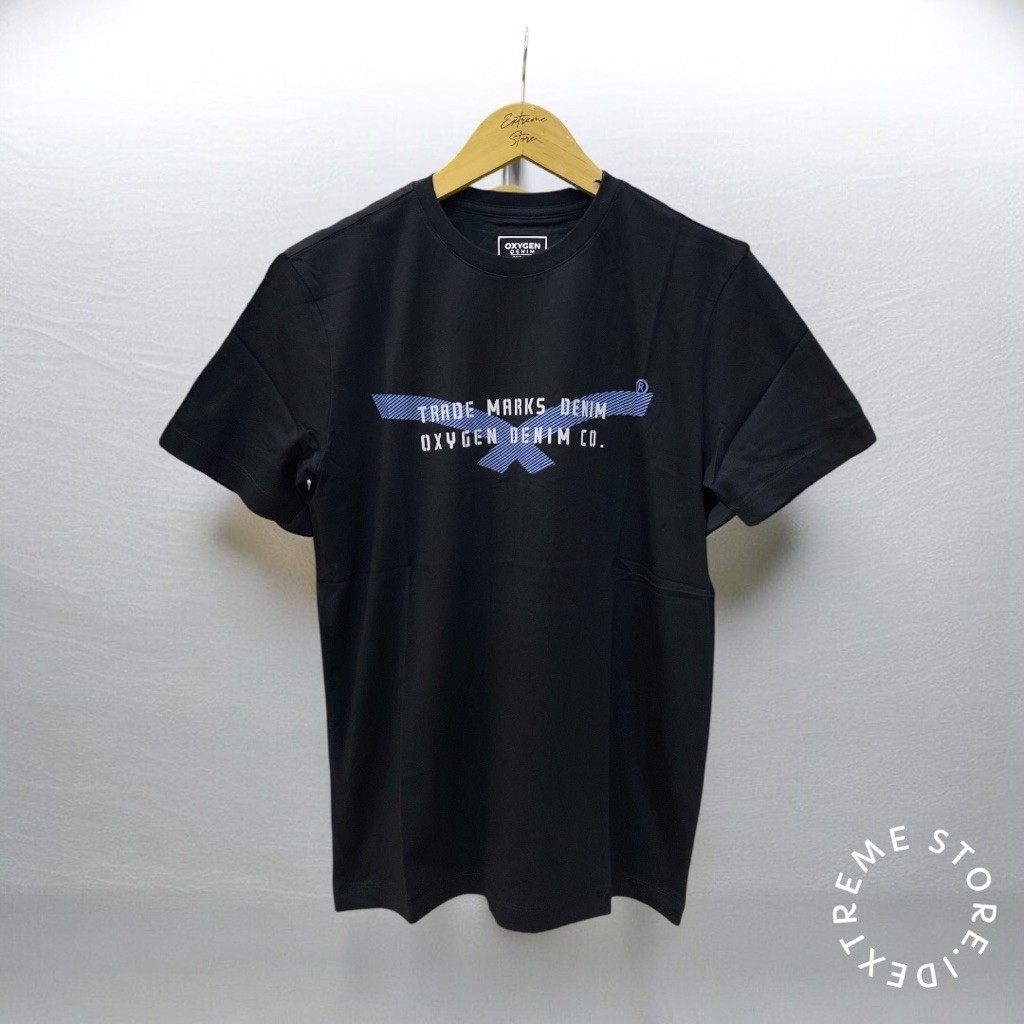 kaos oxygen denim | oxygen denim tshirt .hitam.