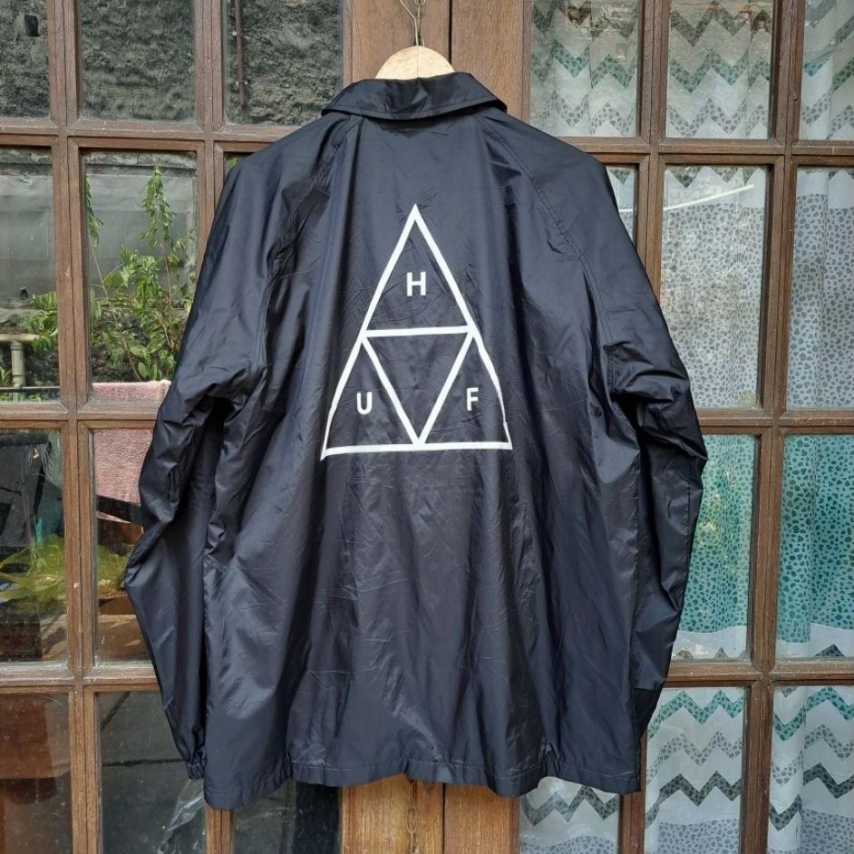 HUF Coach Jacket Snap Button Mens XL