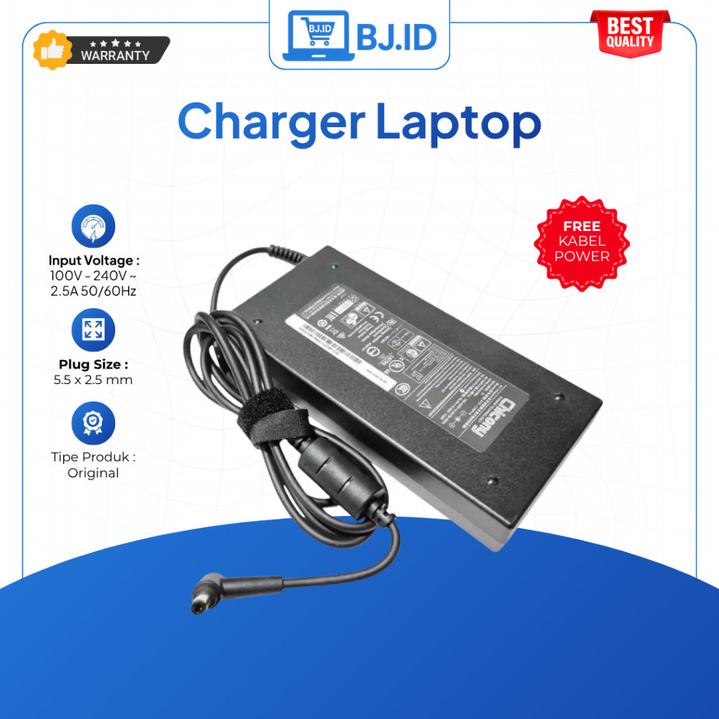 Charger Laptop Axioo Gaming Pongo 725 750 760 960 Adaptor High Power