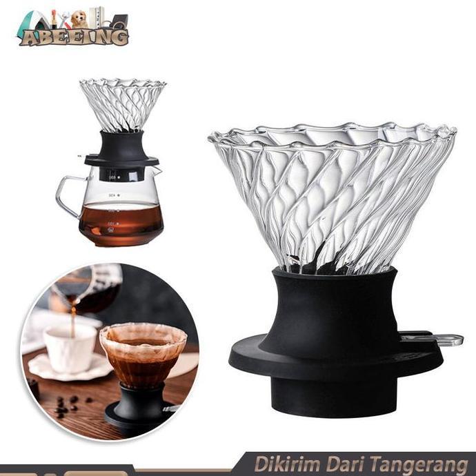 TERBARU - Immersion Dripper Switch V60 Immersion Dripper Glass Clever Drip Kopi