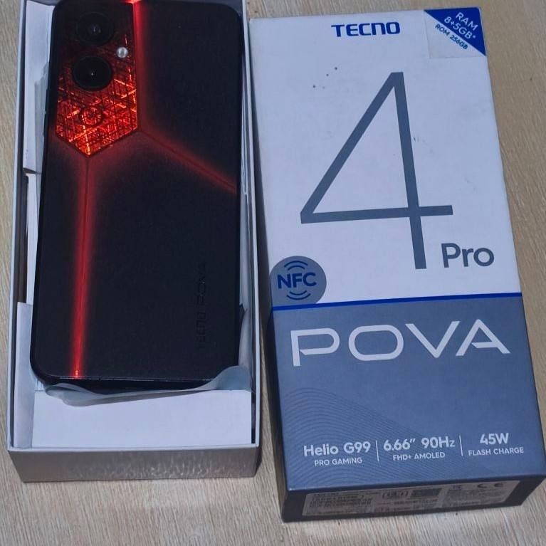 TECNO Pova 4 Pro 8/256 Second Fullset Original Hp Bekas Fungsi Baik
