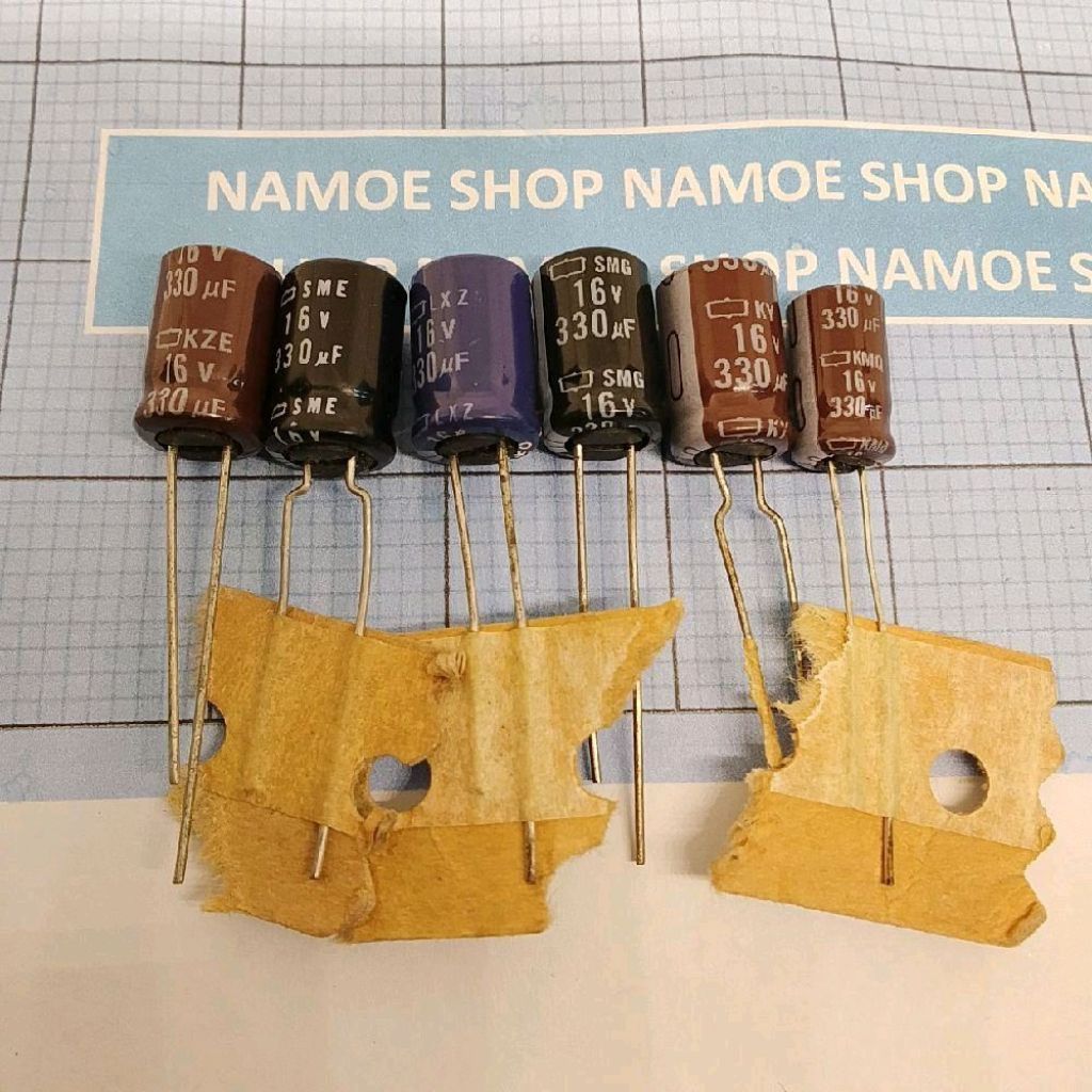 Elco 330uf 16v / Kapasitor Elco 330uf 16v / Elco 330-16V / Elko 330-16v