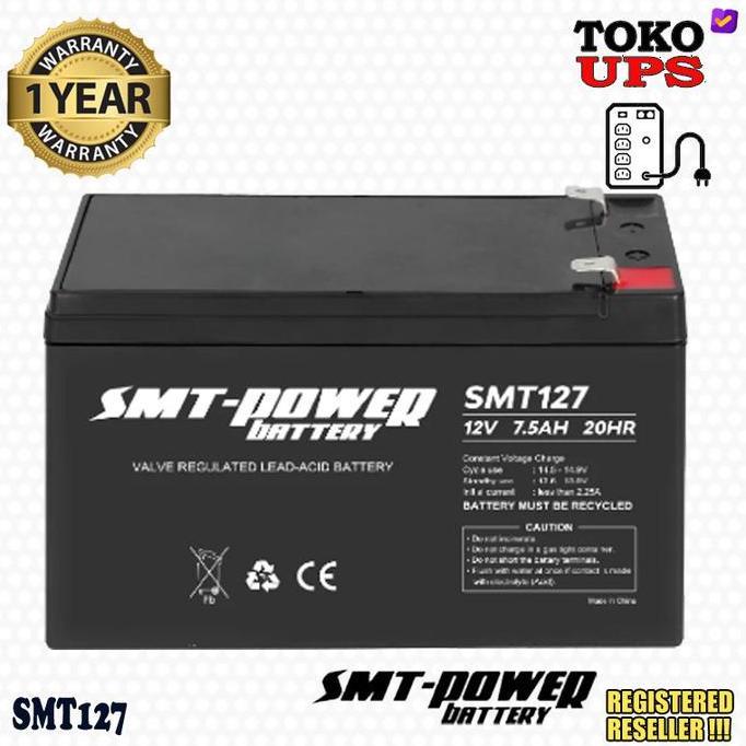 Baterai UPS 12V 7.5ah 7ah SMT 12V 7.5AH