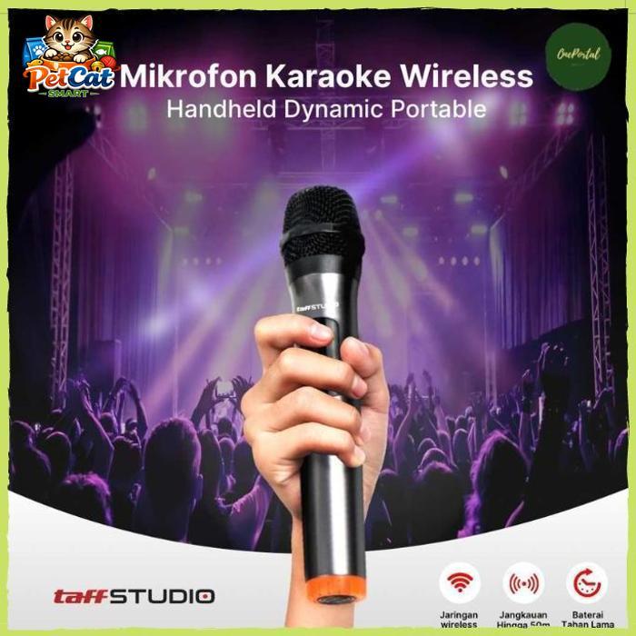Mikrofon Karaoke Mic Wireless Handheld Dynamic Portable 2 PCS