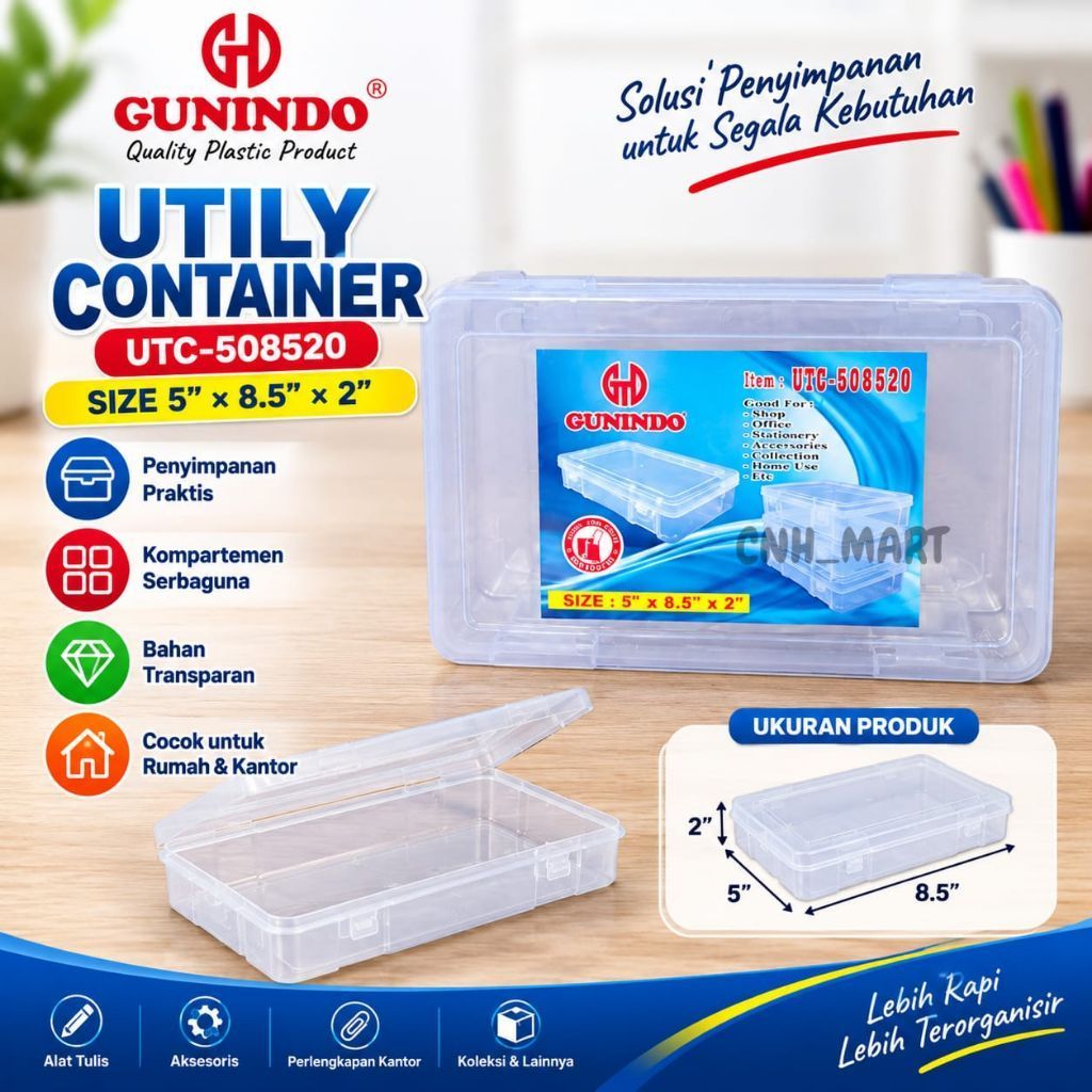 Utily Container - Tempat Penyimpanan Serba Guna UTC - 508520 - Harga 1 Pcs