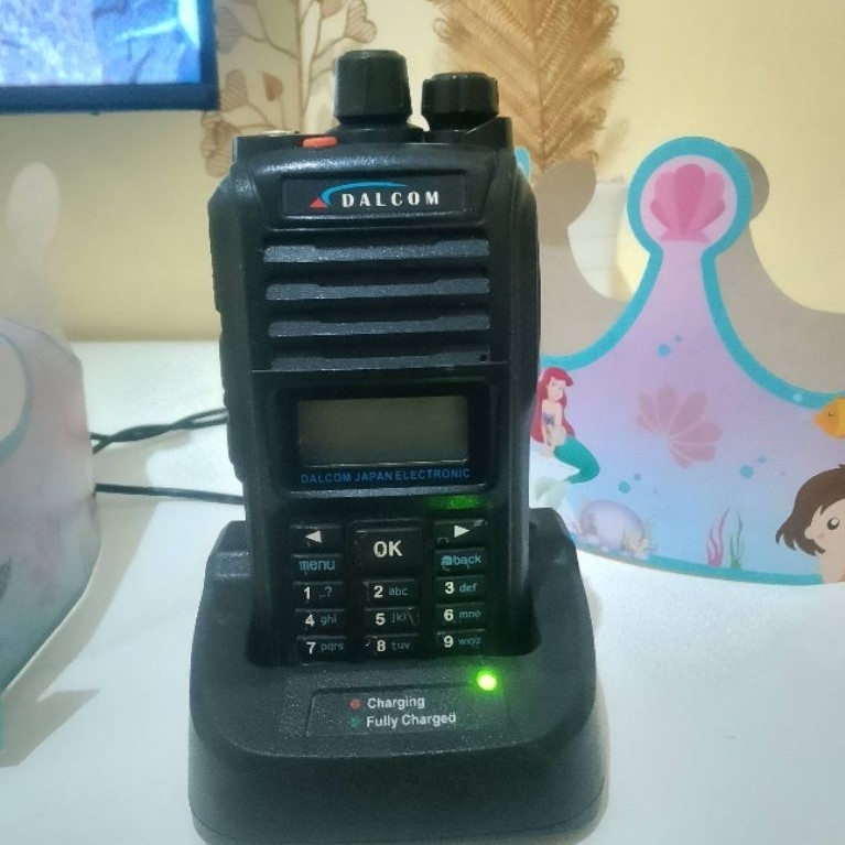HT DALCOM DL 9000 VHF SUDAH ANTI AIR FULL ORIGINAL WATT BESAR BATRE AWET