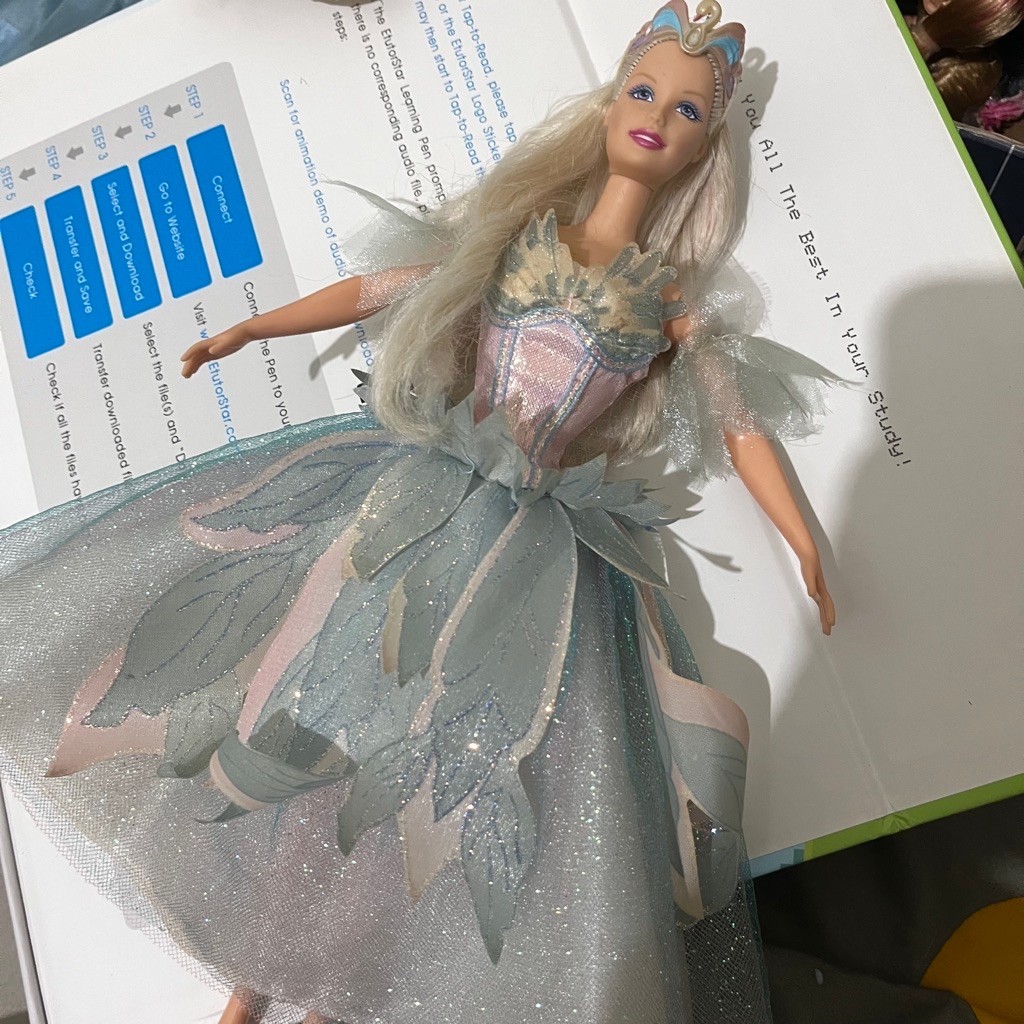 BACA DESK barbie odette swan lake preloved
