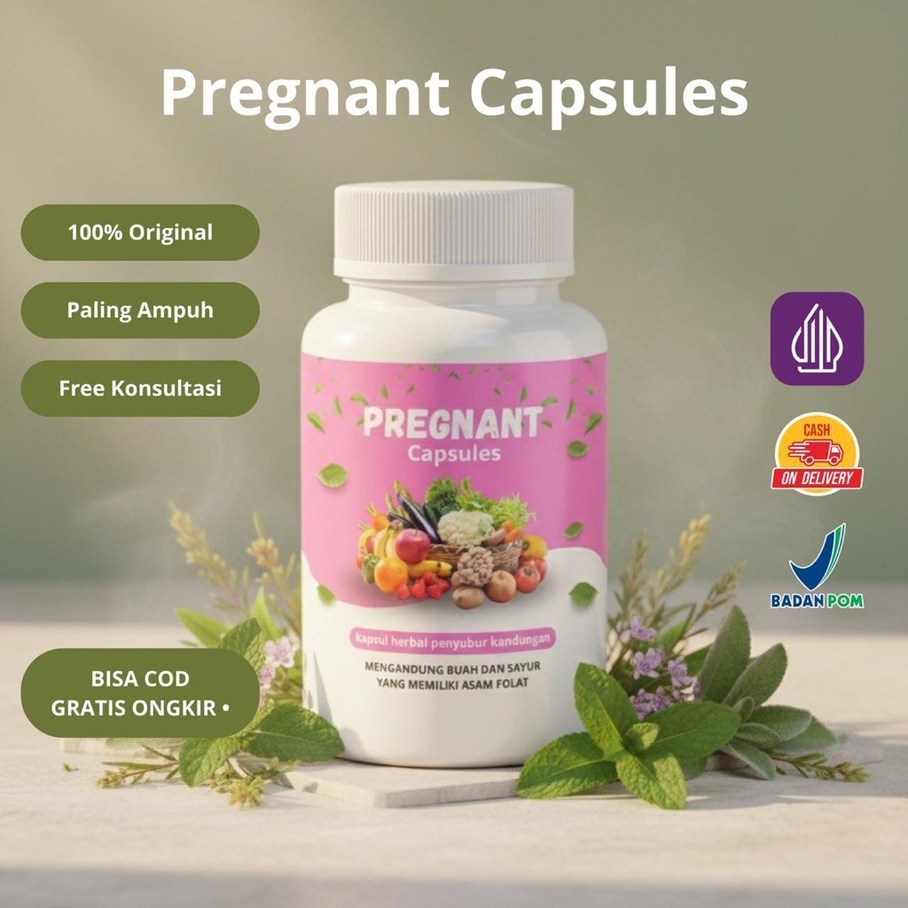 Promil Pregnant Kapsul Bantu Cepat Hamil, Haid Lancar & Kandungan Lebih Kuat | BPOM & Halal