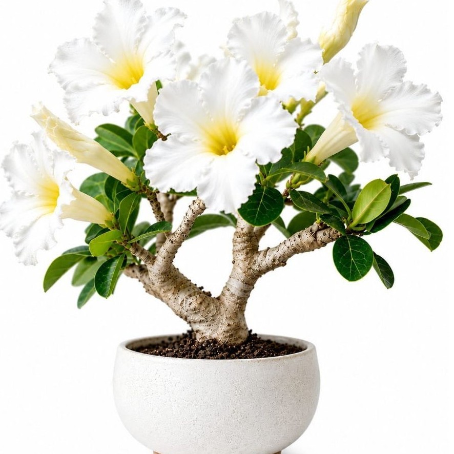 promoo tanaman hias adenium tumpuk - adenium putih