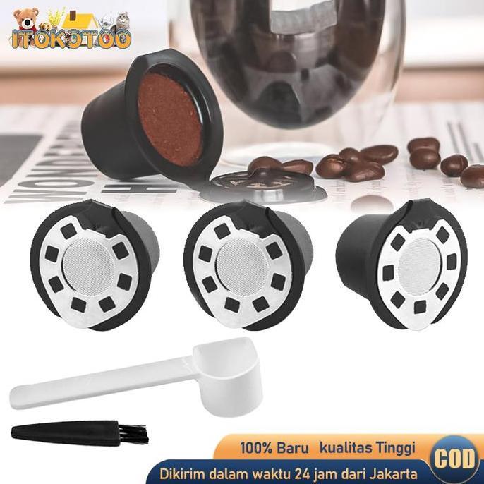Refillable Reusable Coffee Capsule Stainless Refill Capsule Nespresso