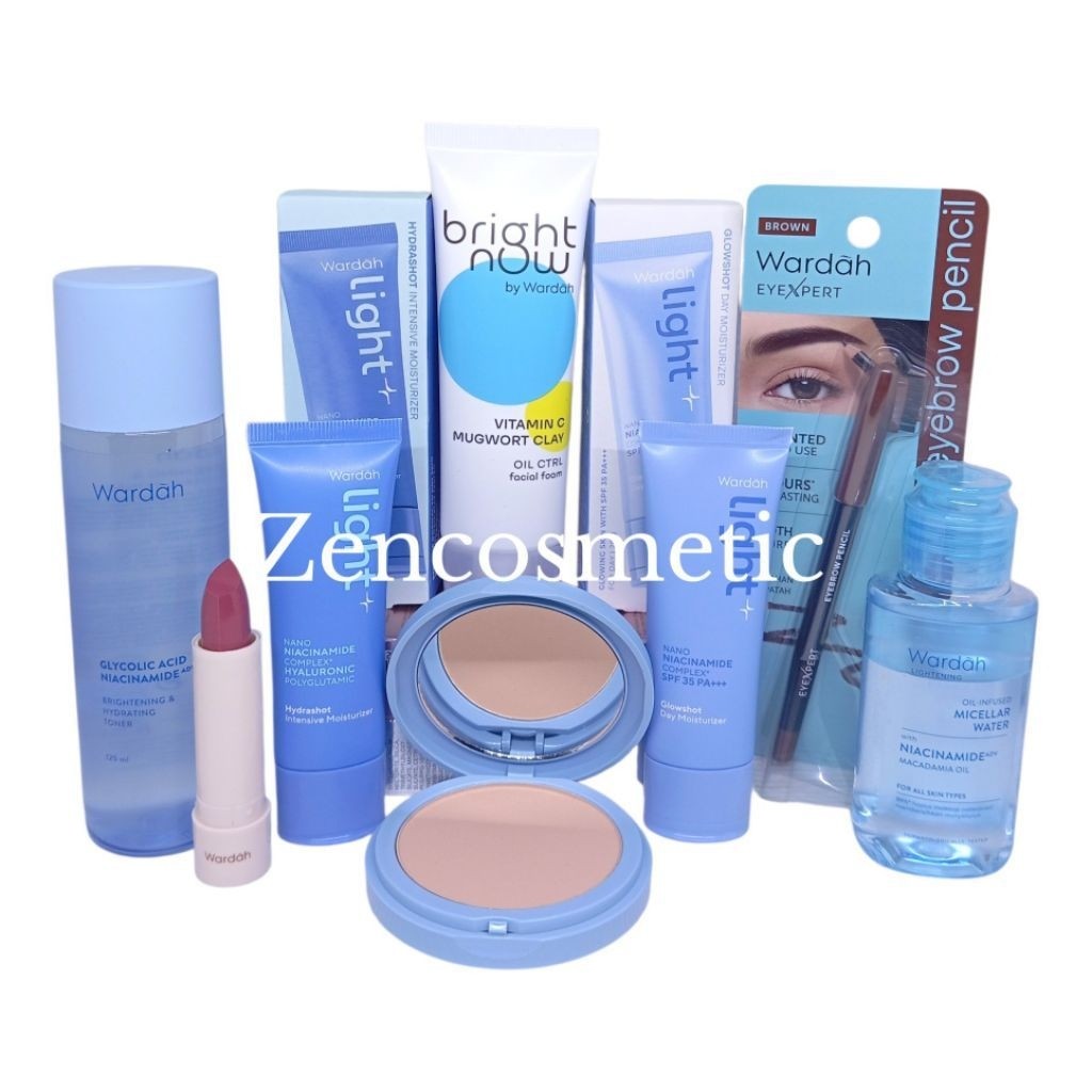 SESERAHAN KOMPLIT Light+ By Wardah Light+ Nano Niacinamide Paket Seserahan Komplit/ Wardah Light+ Ha