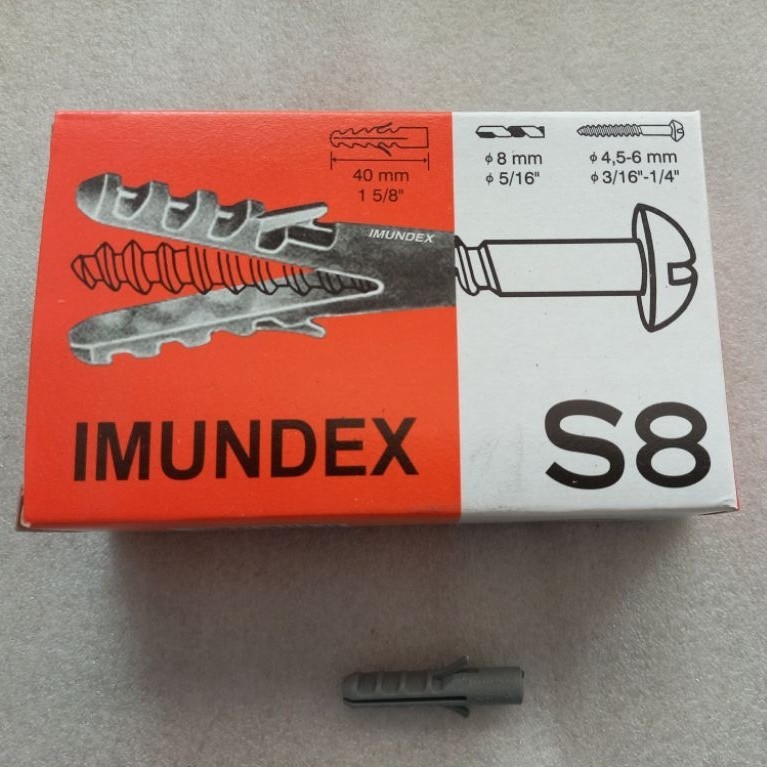IMUNDEX S8 fisher Pengait sekrup tembok