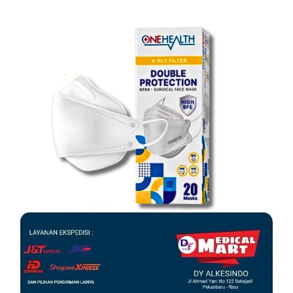 Masker Medis KF94 Onehealth 4 Ply - Efektif Filter Bakteri 99%