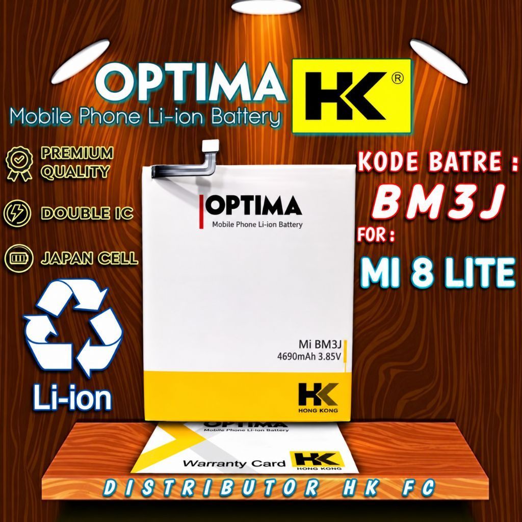 Baterai HK kompatibel for bm3j BM-3J mi 8 lite double IC double power batrai battery