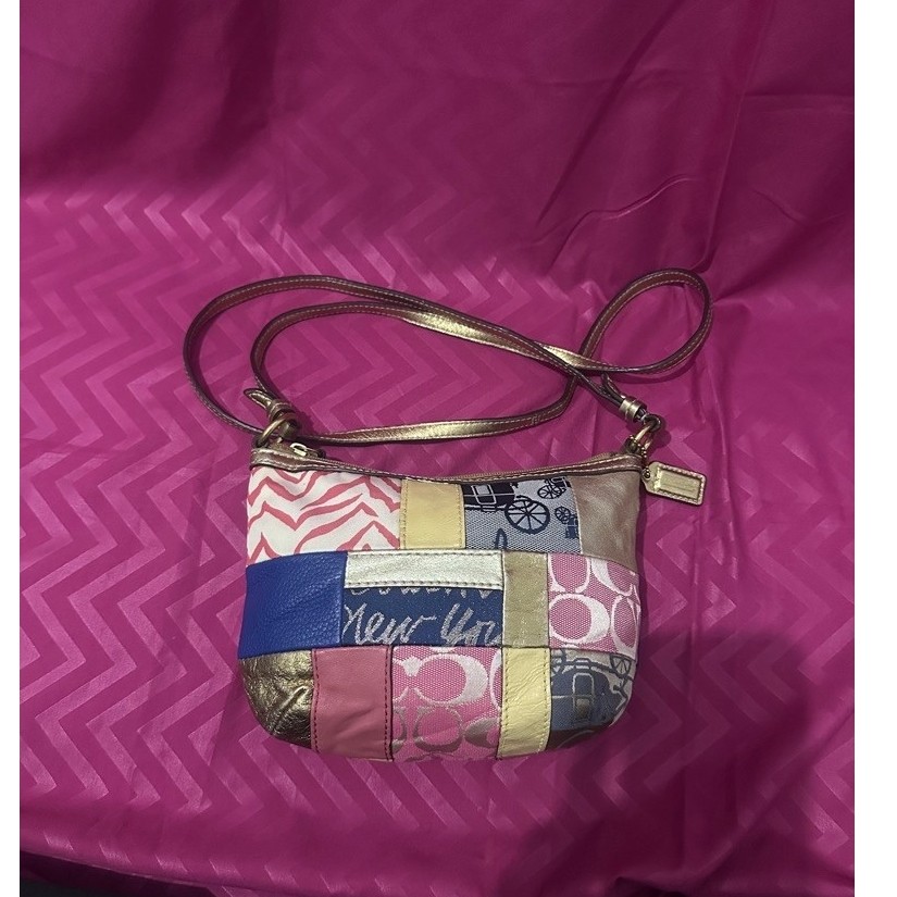 Coach patchwork rare crossbody
