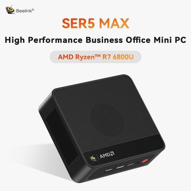 Mini PC Beelink SER5 MAX 6800U AMD Ryzen7 32GB/1TB SSD M.2 PCle4.0 HDMI DP USB Type C Windows 11 Pro
