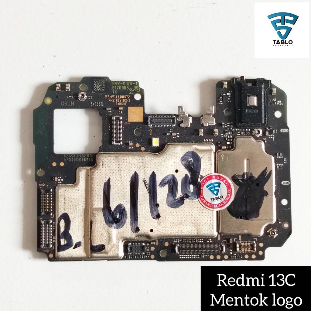 Mesin Redmi 13C ram 6/128 hidup mentok logo
