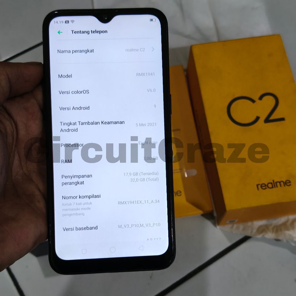 Hp Realme C2 Ram 3/32 secoond