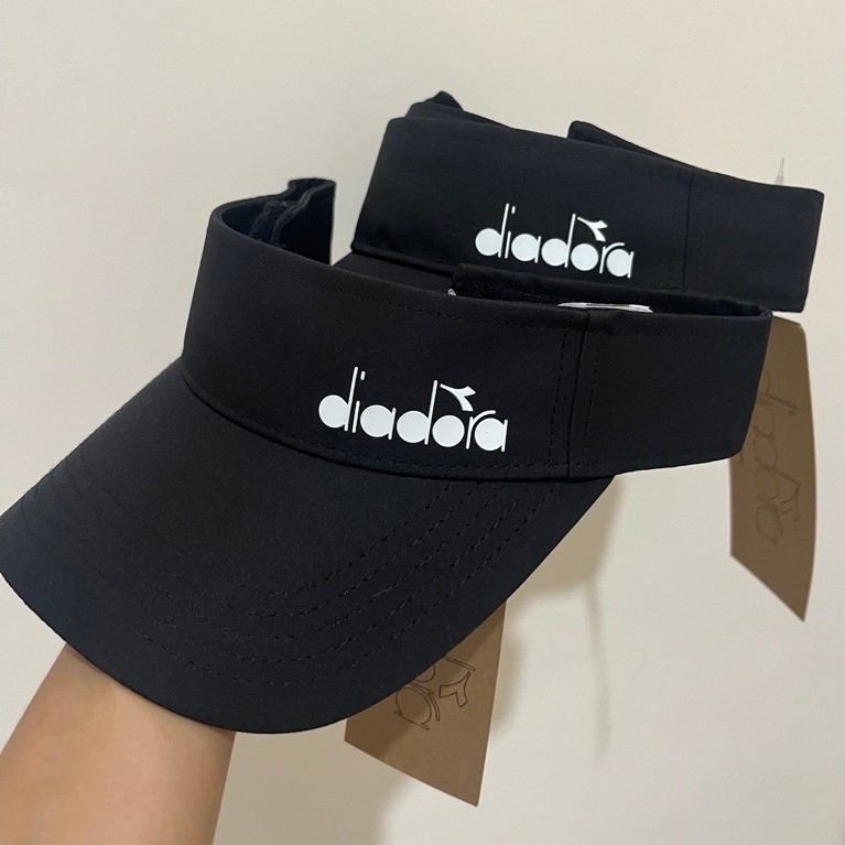 Topi Running Visor Diadora Hitam