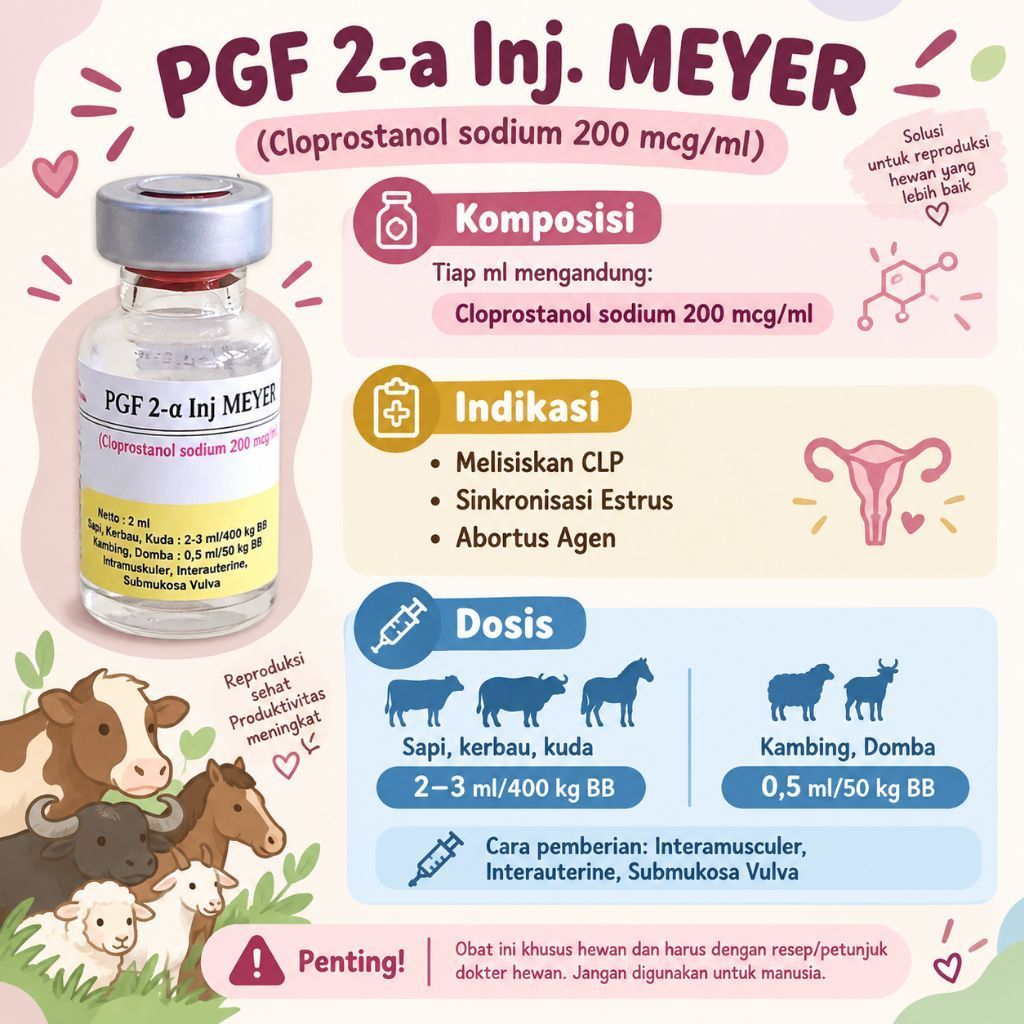 PGF2-a lnj Meyer, Obat hewan