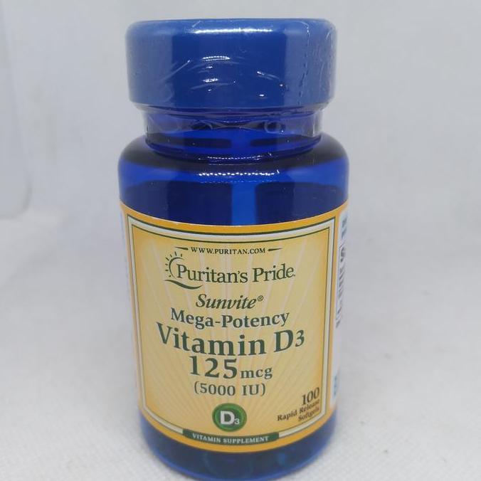 PURITAN VITAMIN D3 5000 IU - 100 SOFTGEL