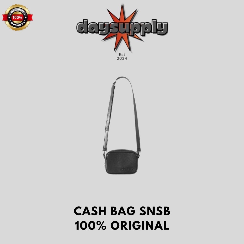[100% ORIGINAL] CASH BAG SNSB BLACK