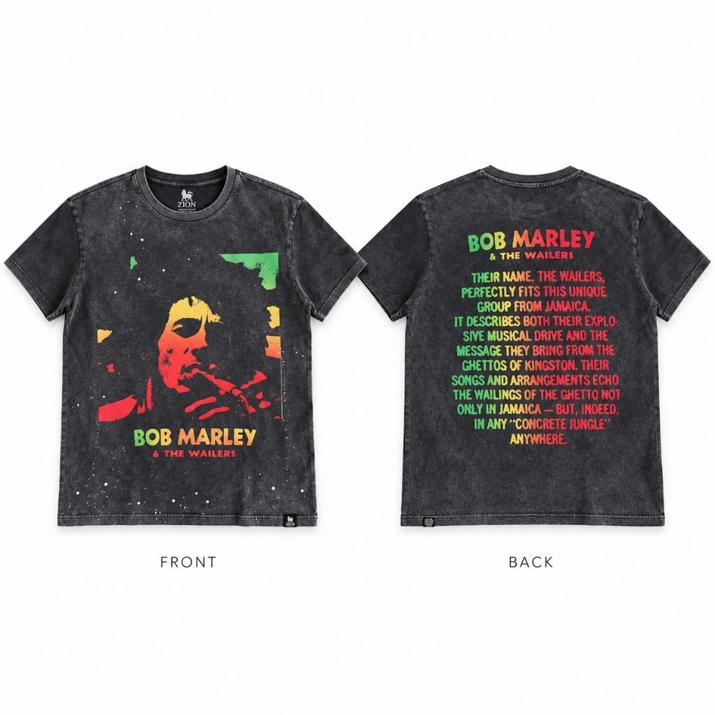 Kaos T-Shirt ZION Bob Marley & The Wailers Original Licenced NEW Pull&Be4r / Kaus Baju Distro Kain A