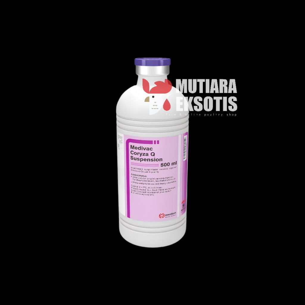 Vaksin CORYZA Q Suspension MEDIVAC Ayam Unggas Medion - 500 ml