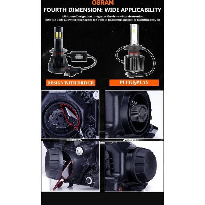 Tarmijahseller - Lampu Led Honda Brio, All New Brio Osram Ease Ledriving 54W 6000K Bohlam Mobil