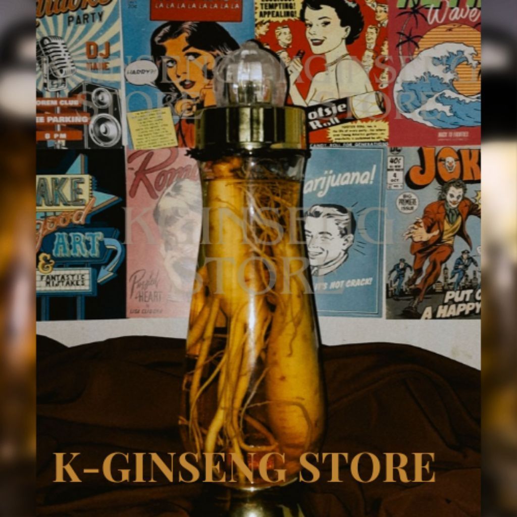 GINSENG KOREA IMPORT ASLI 100% DALAM BOTOL KACA