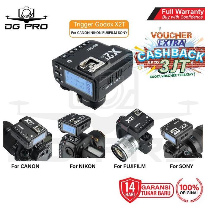 Trigger Godox X2T for Canon / Nikon / Sony / Fujifilm