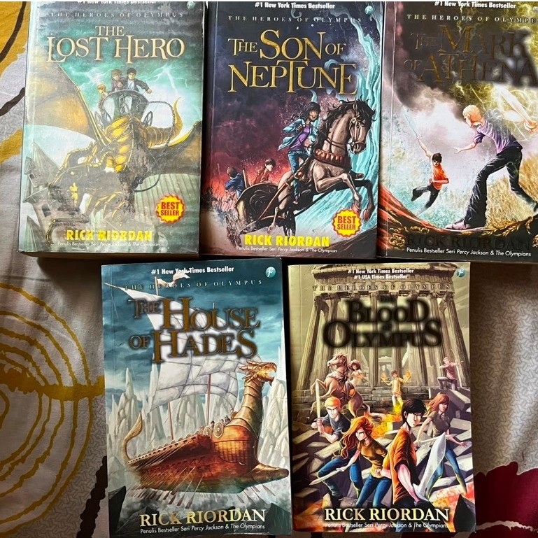 Preloved Heroes Of Olympus Series 1-5 Set