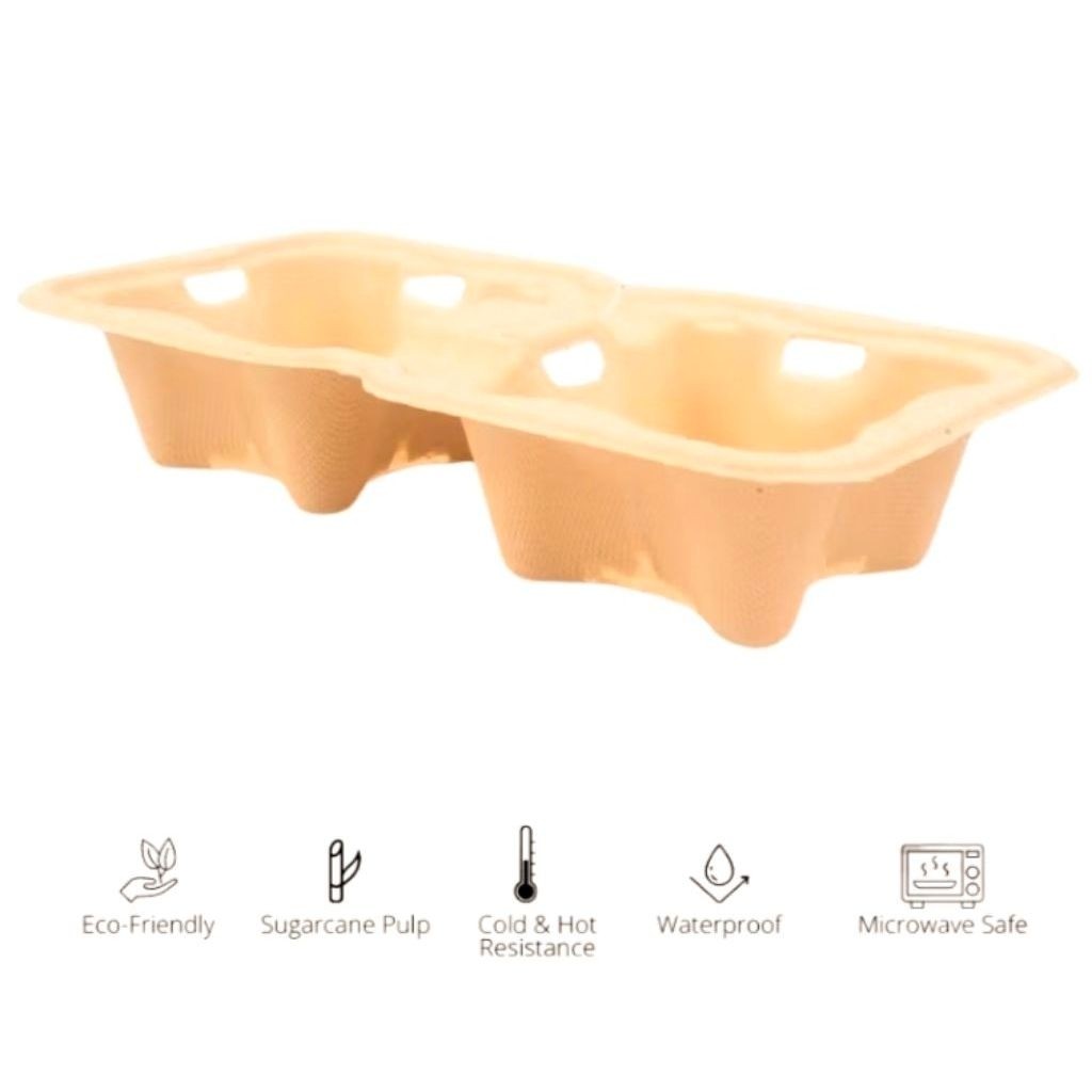 Cup Holder Coffee Tray Holder Paper 2 Cup
