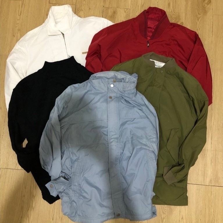 (HARGA NET / PAS) BORONGAN WINDBREAKER JAKET DLL 5 PCS USED / JAKET / JAKET MURAH / JAKET OUTDOOR / 
