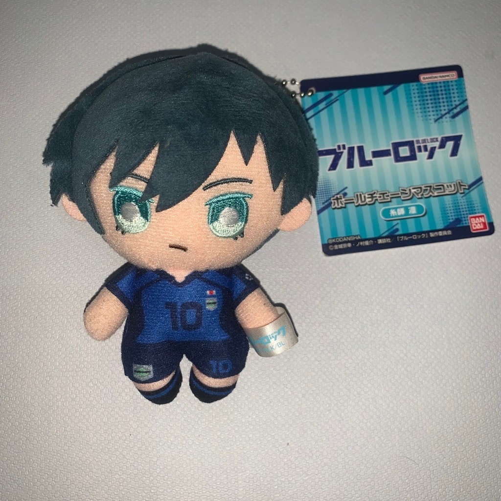 [READY] official blue lock bllk plush ballchain itoshi rin with tag