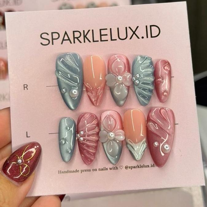 Press on nails Pastel pearl