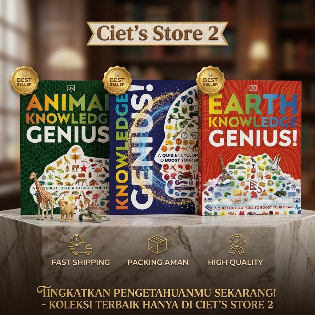 Buku DK Knowledge Genius Animal Earth A Quiz Encyclopedia untuk Meningkatkan Otak